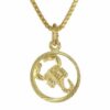 trendor Kette mit Anhänger Sternzeichen Skorpion 333 Gold + goldplattierte Kette