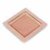 NKlaus Räucherstäbchen-Halter Eckiges Räuchersieb rosegold Edelstahl 8x8 cm Quad