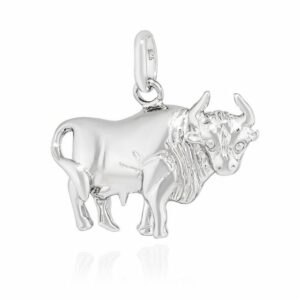 NKlaus Kettenanhänger Kettenanhänger Stier Sternzeichen 925 Silber 13x19mm Horoskop Zodiak A