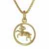 trendor Kette mit Anhänger Sternzeichen Widder 333 Gold + goldplattierte