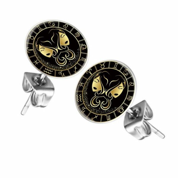Taffstyle Ohrstecker-Set Ohrstecker Ohrringe Sternzeichen Tierkreiszeichen