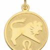 Adelia´s Kettenanhänger 333 Gold Sternzeichen Anhänger Löwe Ø 16 mm