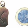 Kiss of Leather Kettenanhänger Rune Runen Anhänger Bronze Buchstabe Kenaz / Ken Fackel